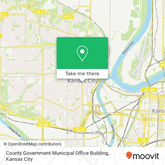 Mapa de County Government Municipal Office Building