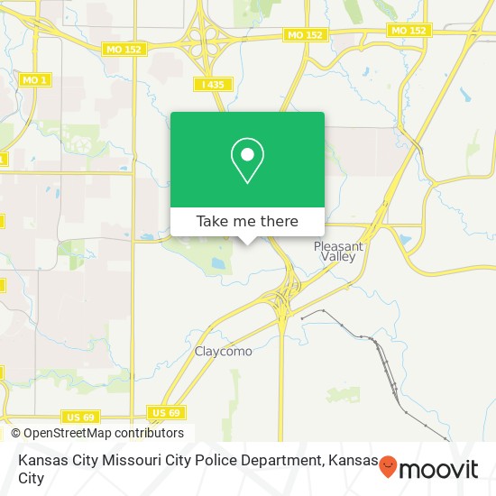 Kansas City Missouri City Police Department map