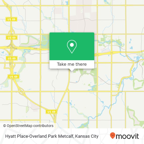 Mapa de Hyatt Place-Overland Park Metcalf