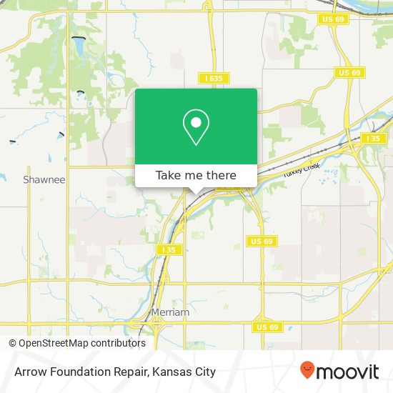 Mapa de Arrow Foundation Repair