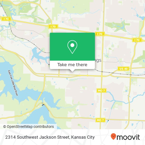 2314 Southwest Jackson Street map