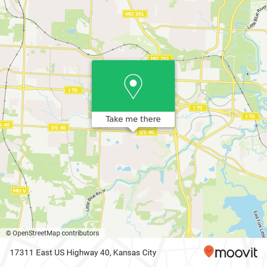 17311 East US Highway 40 map