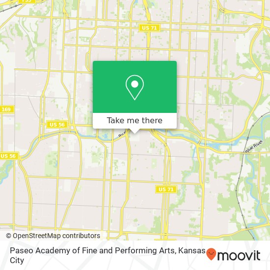 Mapa de Paseo Academy of Fine and Performing Arts