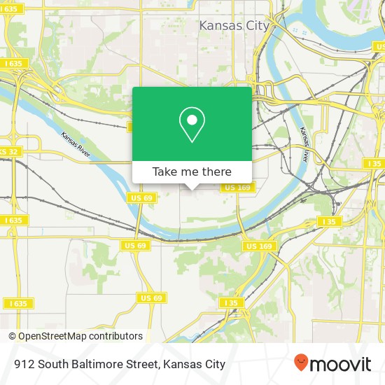 Mapa de 912 South Baltimore Street
