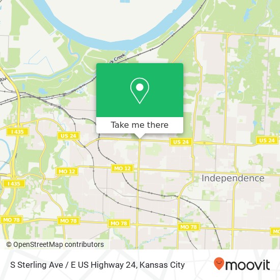 Mapa de S Sterling Ave / E US Highway 24