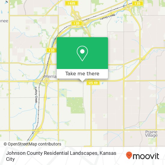 Mapa de Johnson County Residential Landscapes