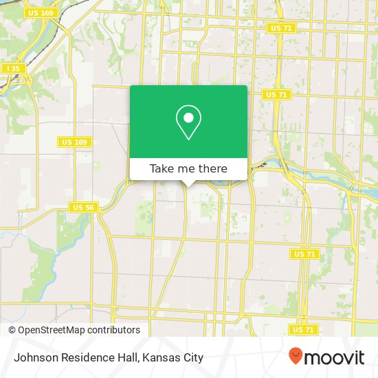 Mapa de Johnson Residence Hall