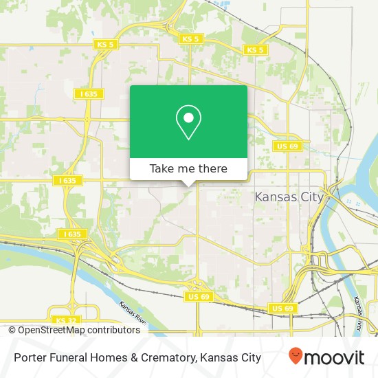 Mapa de Porter Funeral Homes & Crematory