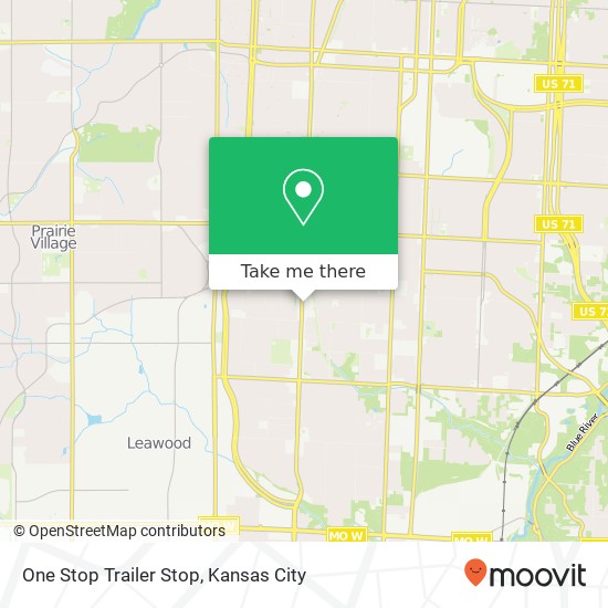 Mapa de One Stop Trailer Stop