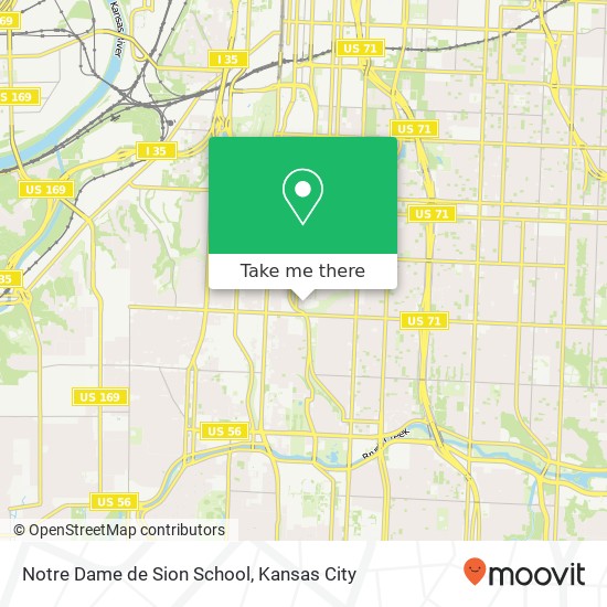 Mapa de Notre Dame de Sion School