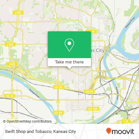 Swift Shop and Tobacco map