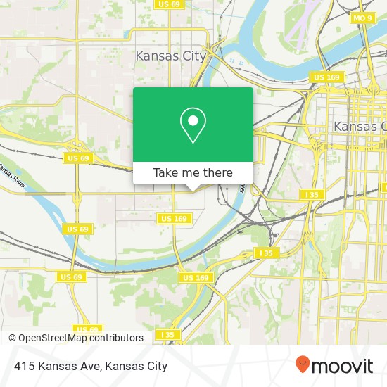 Mapa de 415 Kansas Ave