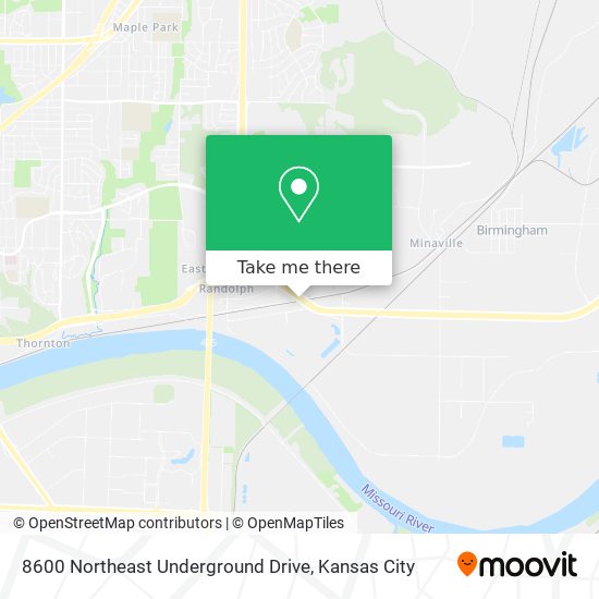 8600 Northeast Underground Drive map