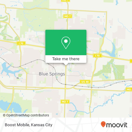 Mapa de Boost Mobile