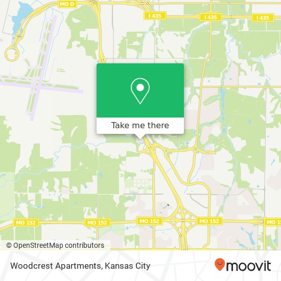 Woodcrest Apartments map