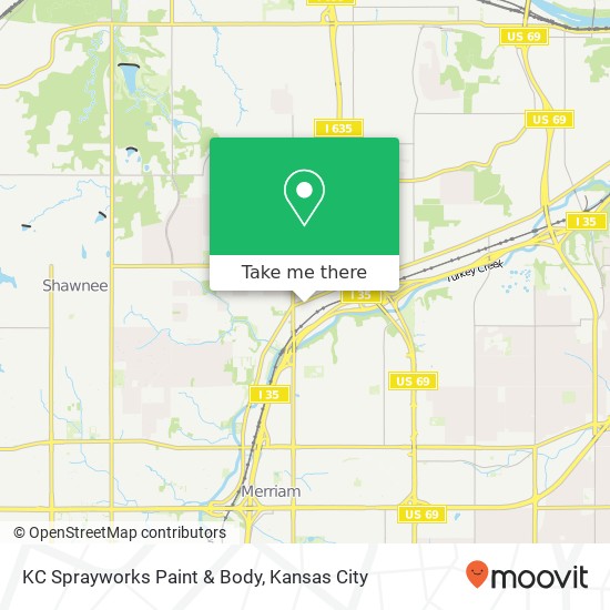 Mapa de KC Sprayworks Paint & Body