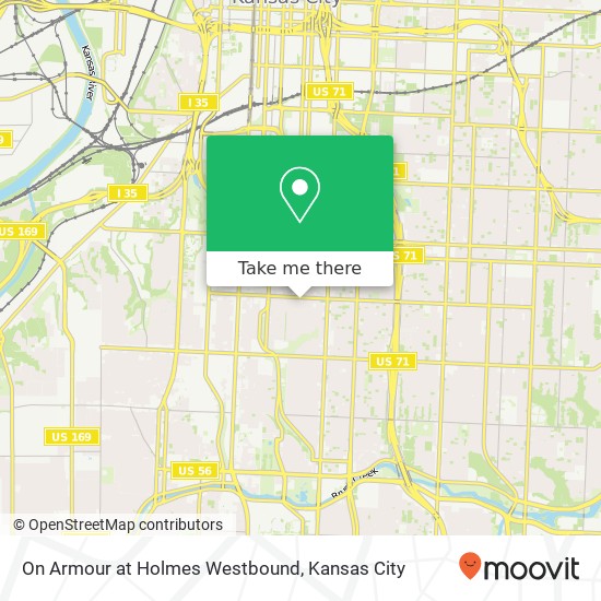 Mapa de On Armour at Holmes Westbound
