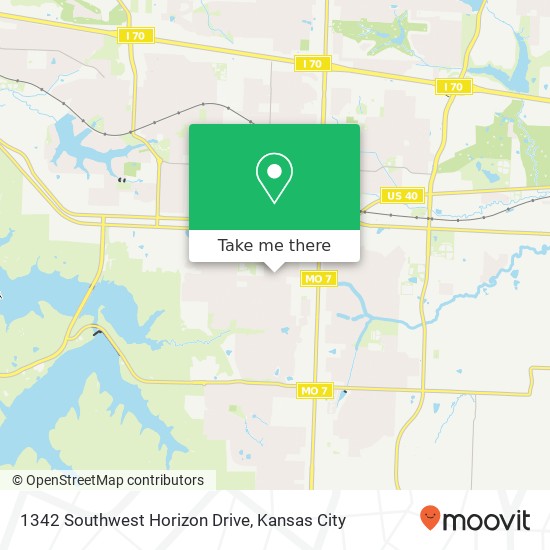 1342 Southwest Horizon Drive map