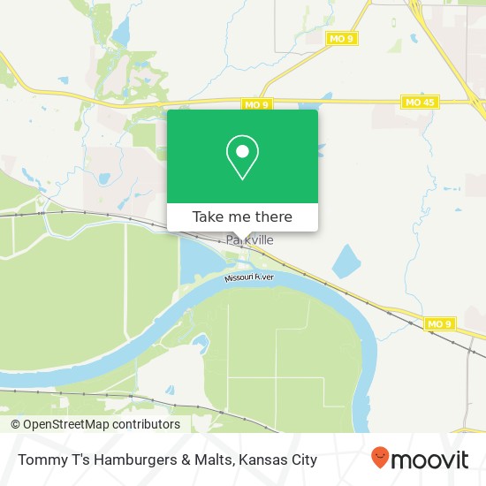 Mapa de Tommy T's Hamburgers & Malts