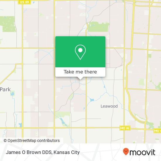 James O Brown DDS map