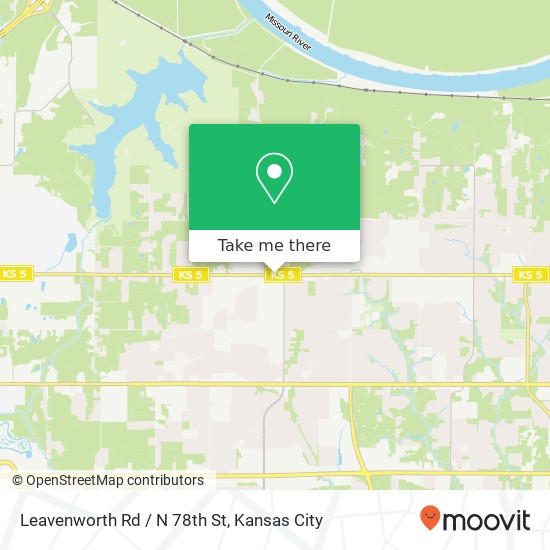 Leavenworth Rd / N 78th St map