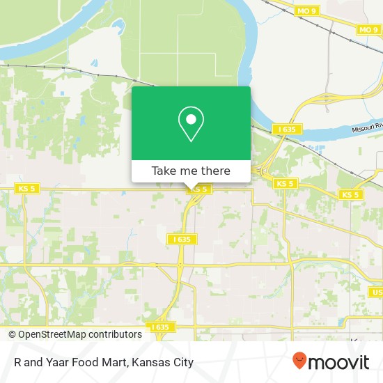 R and Yaar Food Mart map