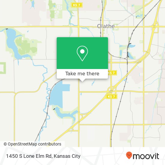 Mapa de 1450 S Lone Elm Rd