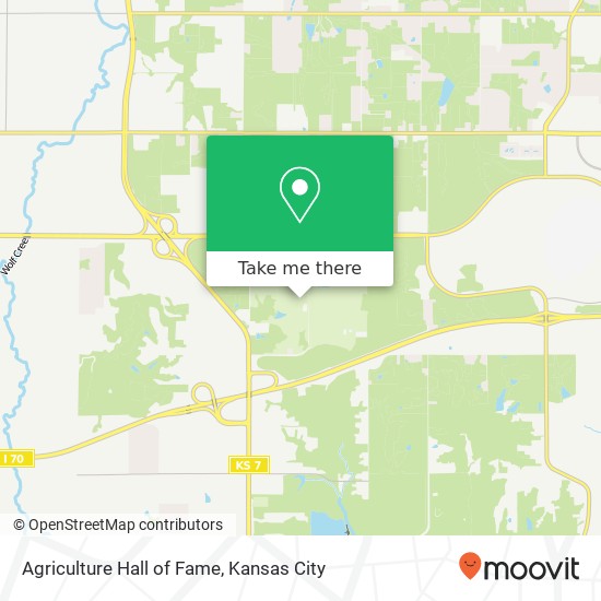 Mapa de Agriculture Hall of Fame