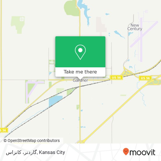 گاردنر، کانزاس map