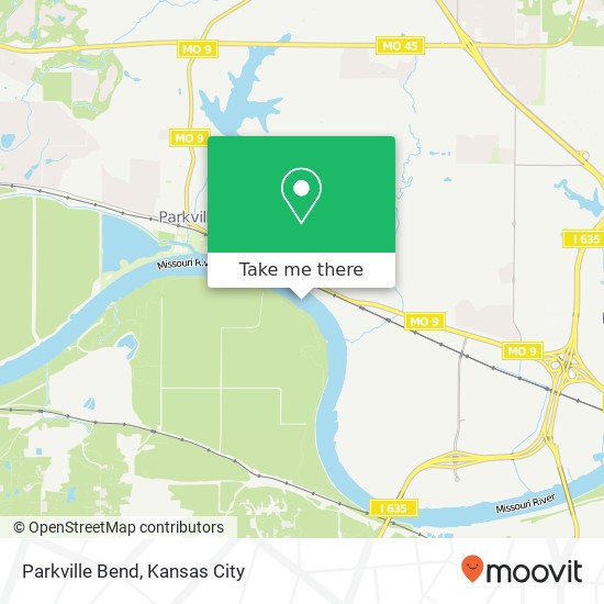 Parkville Bend map
