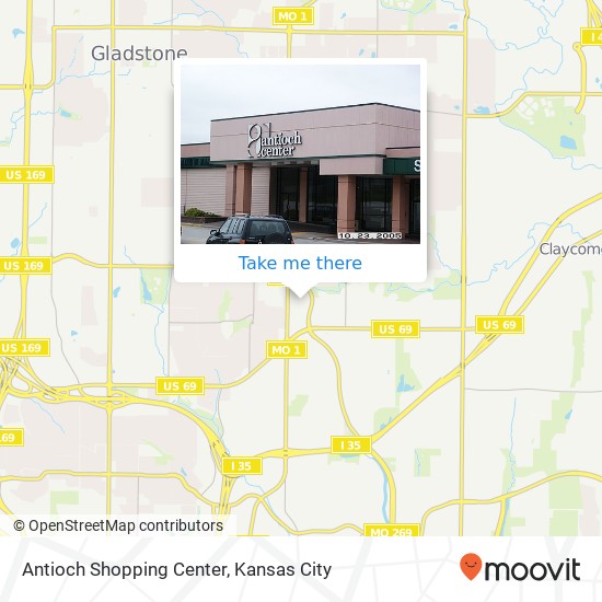 Mapa de Antioch Shopping Center