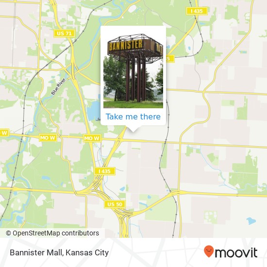 Bannister Mall map