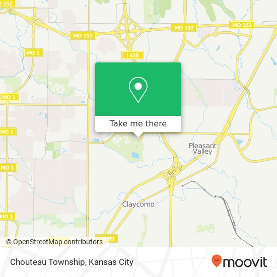 Chouteau Township map