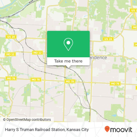 Mapa de Harry S Truman Railroad Station