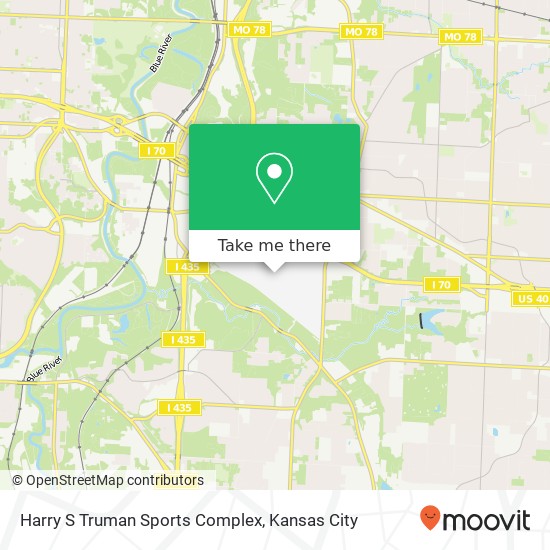Mapa de Harry S Truman Sports Complex
