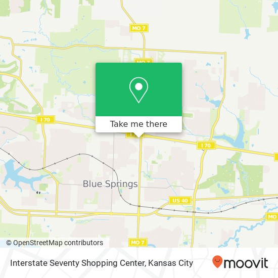 Mapa de Interstate Seventy Shopping Center