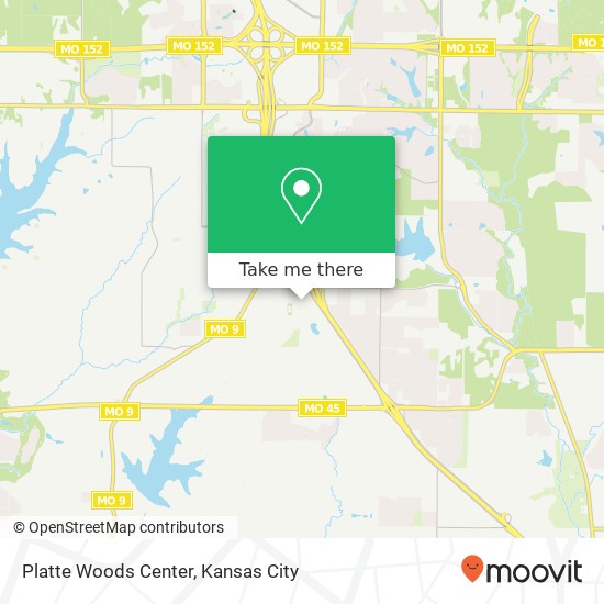 Mapa de Platte Woods Center