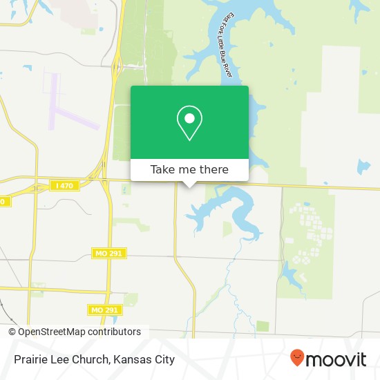 Prairie Lee Church map