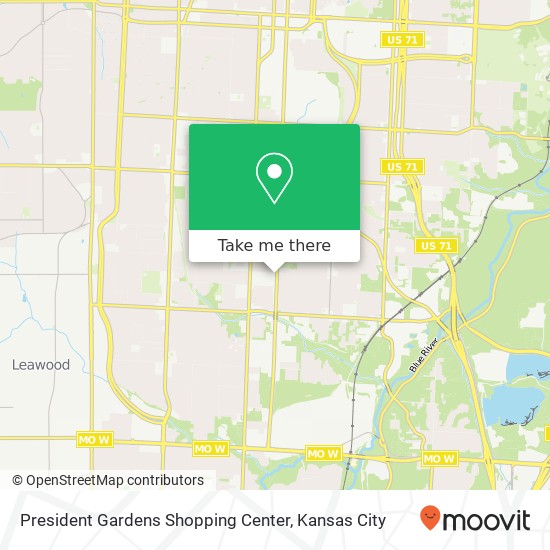 Mapa de President Gardens Shopping Center