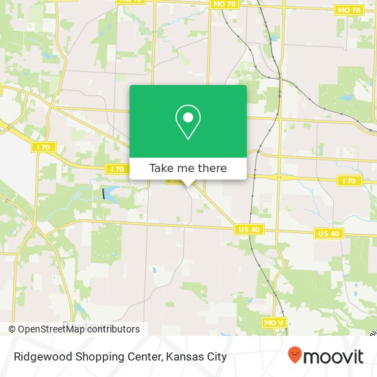 Ridgewood Shopping Center map