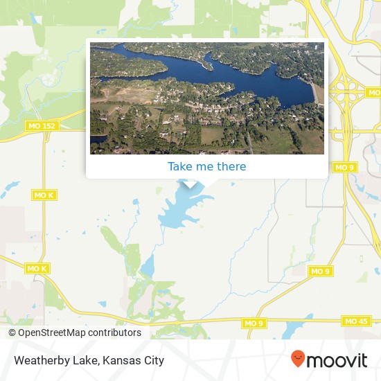 Weatherby Lake map