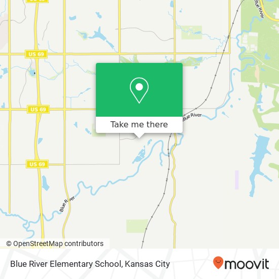 Blue River Elementary School map