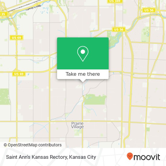 Saint Ann's Kansas Rectory map