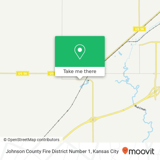 Johnson County Fire District Number 1 map