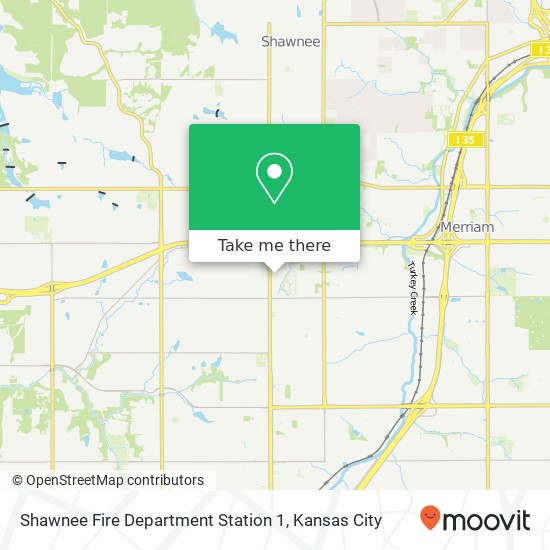 Shawnee Fire Department Station 1 map