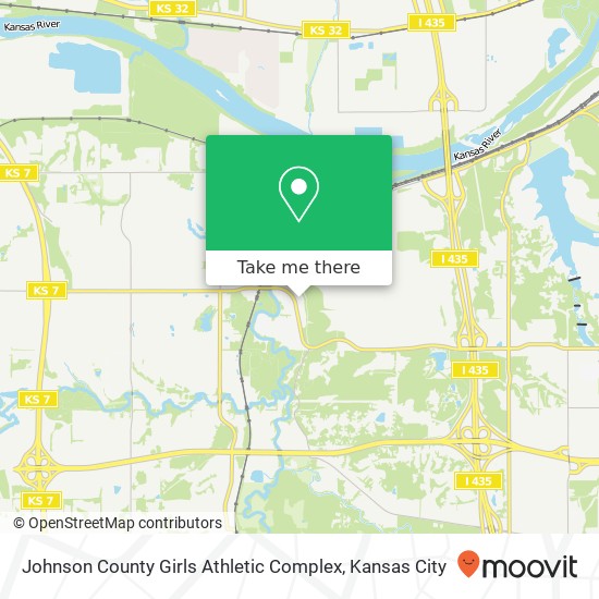 Mapa de Johnson County Girls Athletic Complex