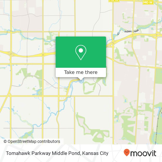 Tomahawk Parkway Middle Pond map