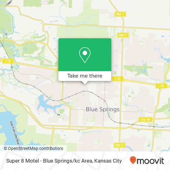 Super 8 Motel - Blue Springs / kc Area map