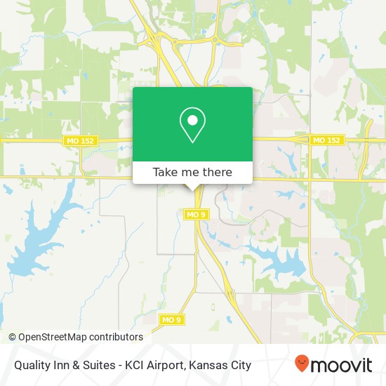 Quality Inn & Suites - KCI Airport map