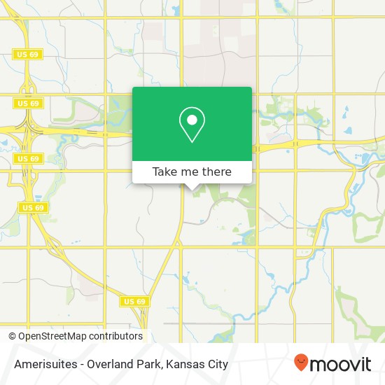 Mapa de Amerisuites - Overland Park